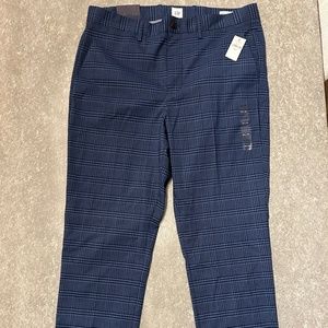 Gap Blue Plaid Pants 34x30